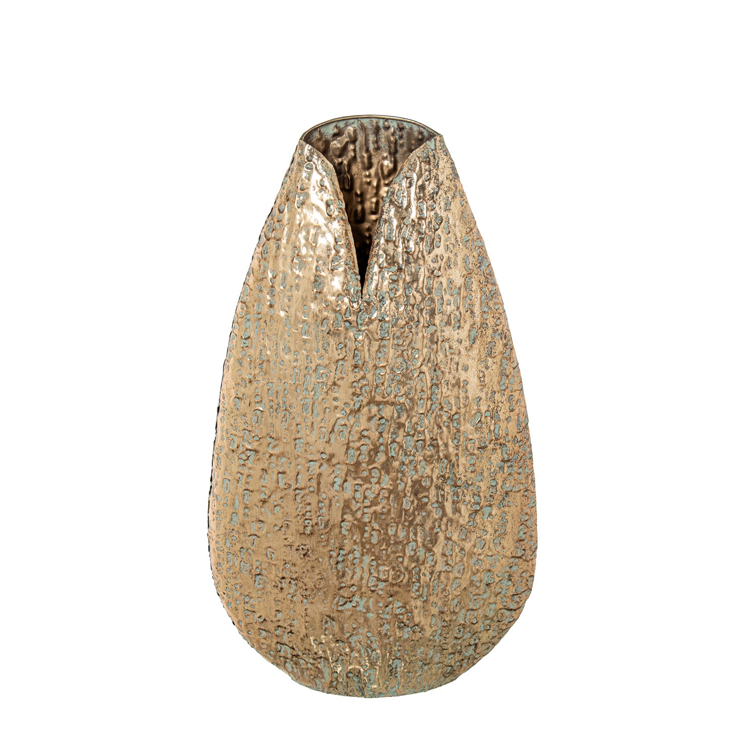 JARRA METAL DOURADA 39X12X66CM