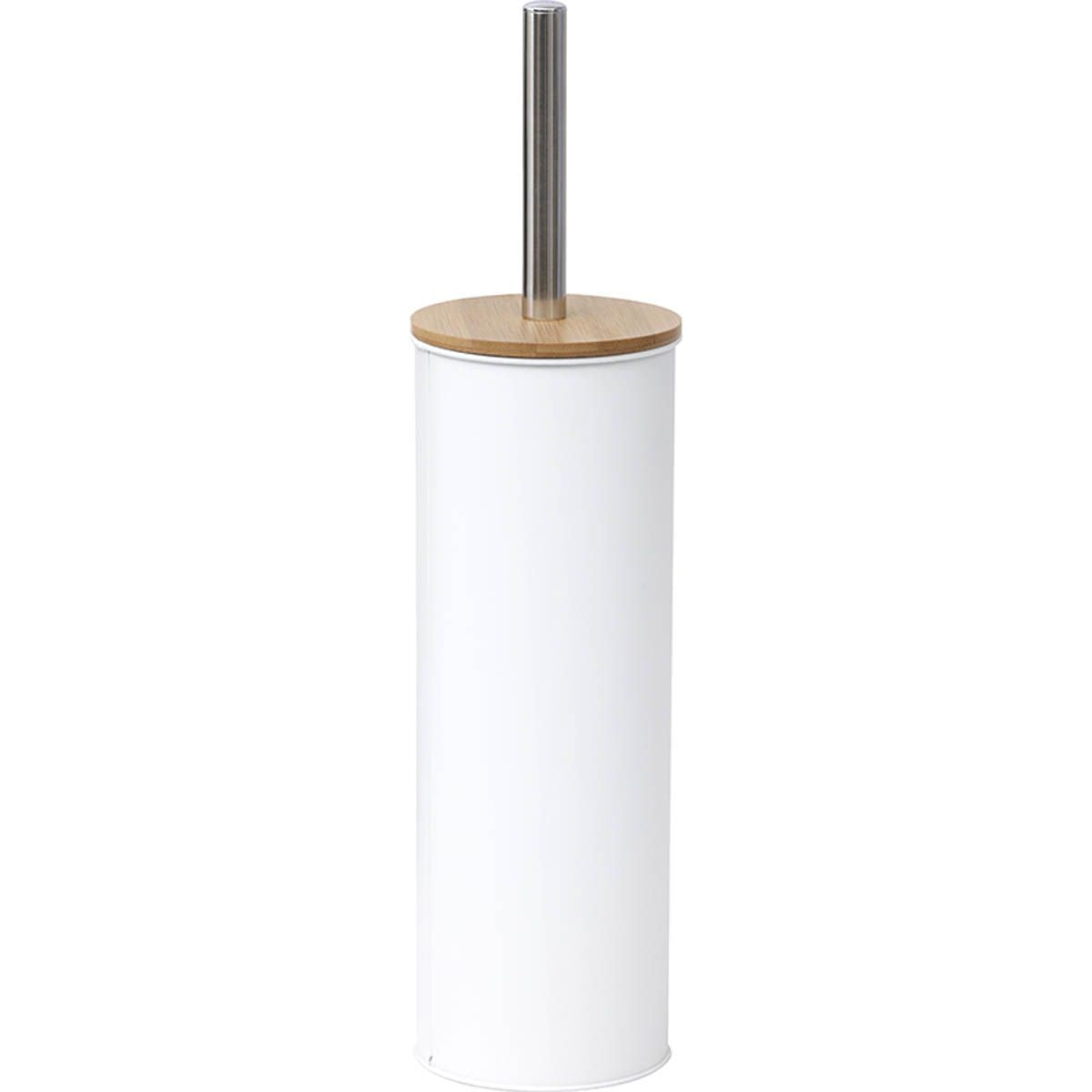 ESCOVA SANITÁRIA BRANCO/BAMBU 9,5X39CM