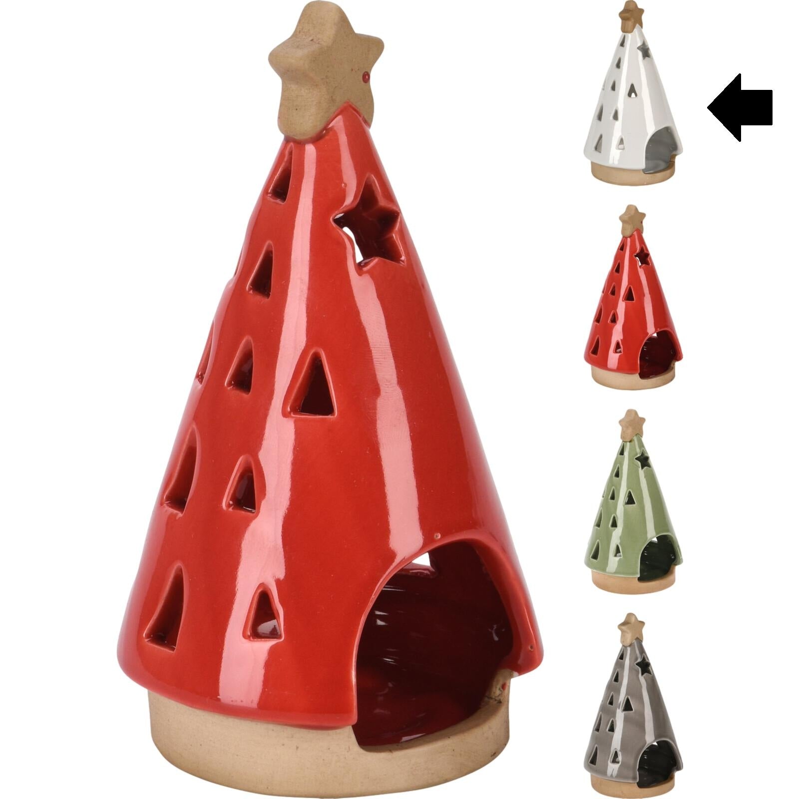 CASTIÇAL ÁRVORE BRANCA 9X15Cm