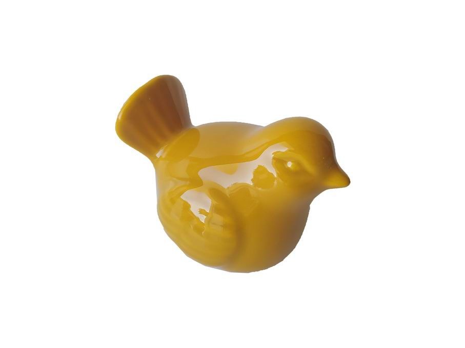 PÁSSARO MOSTARDA 9X7X6CM
