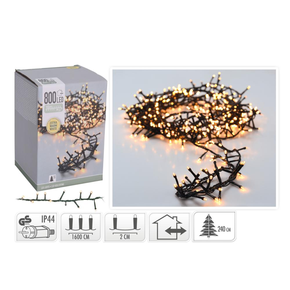 LUCES NAVIDAD 800 LEDS 16MT
