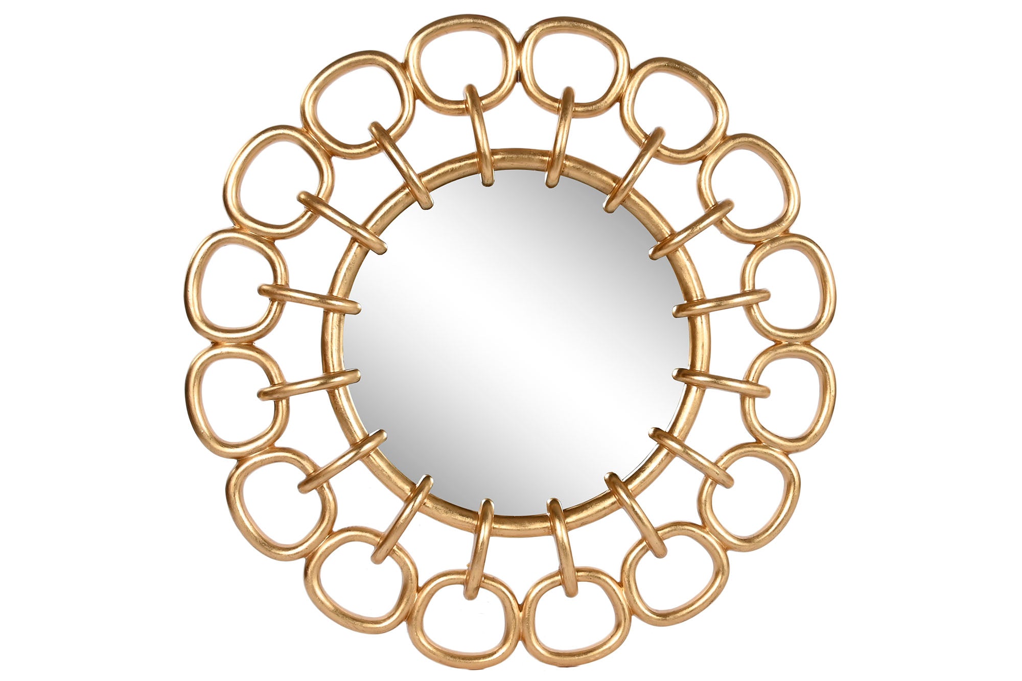 ESPELHO RESINA DOURADO 95CM