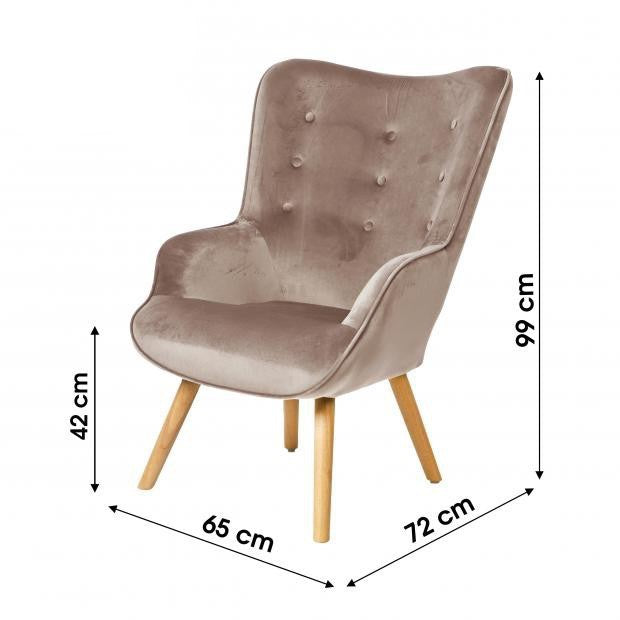 CADEIRÃO BEGE 72X65X99CM