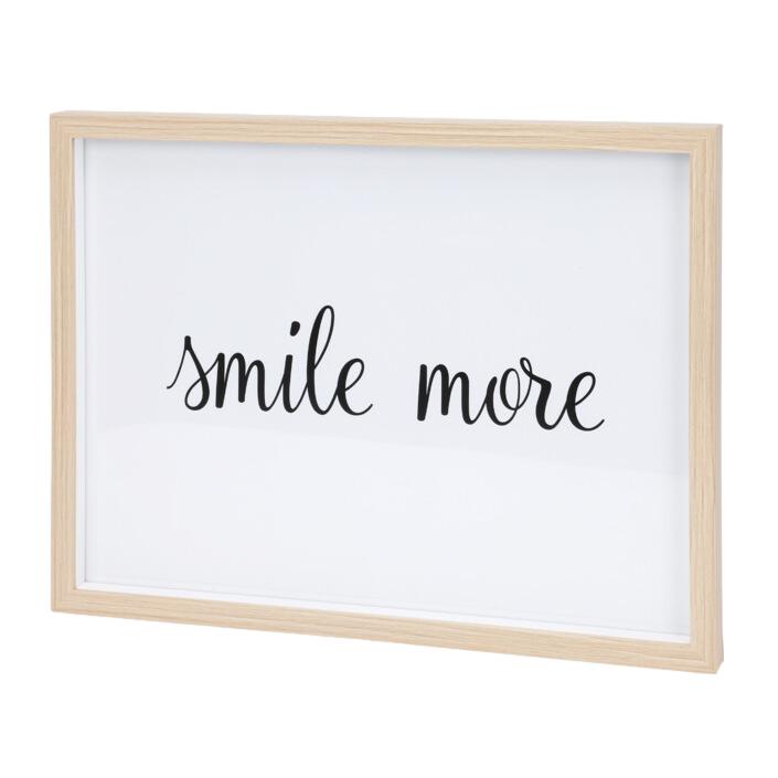 QUADRO SMILE MORE 32X42CM