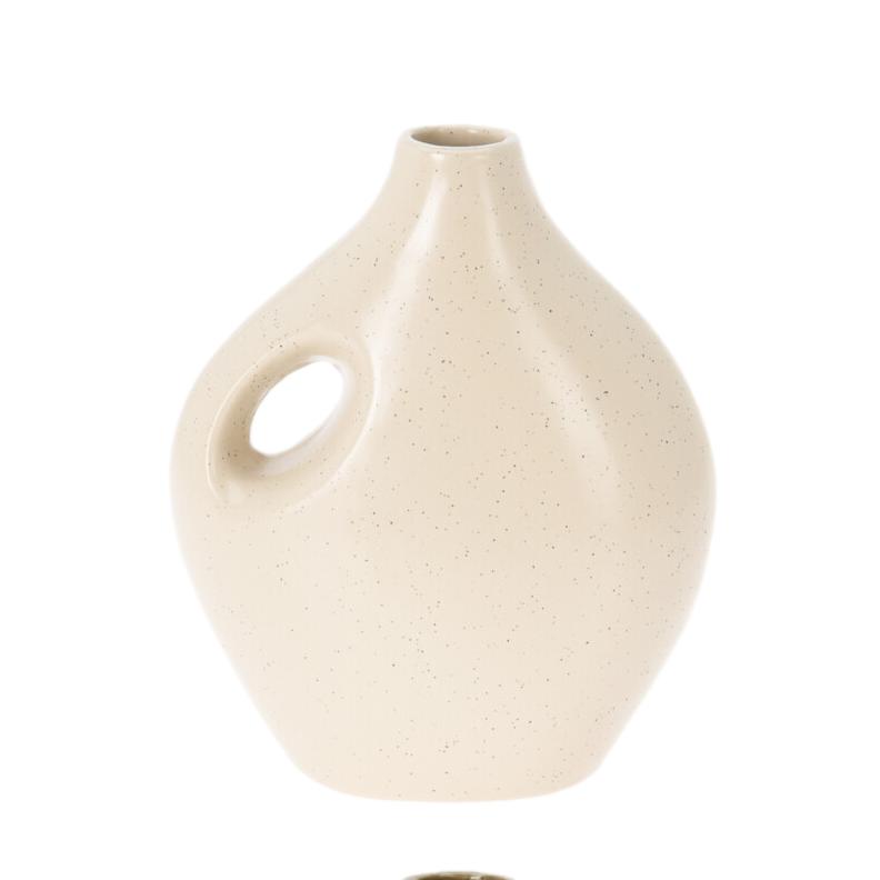 JARRÓN BEIGE 20CM