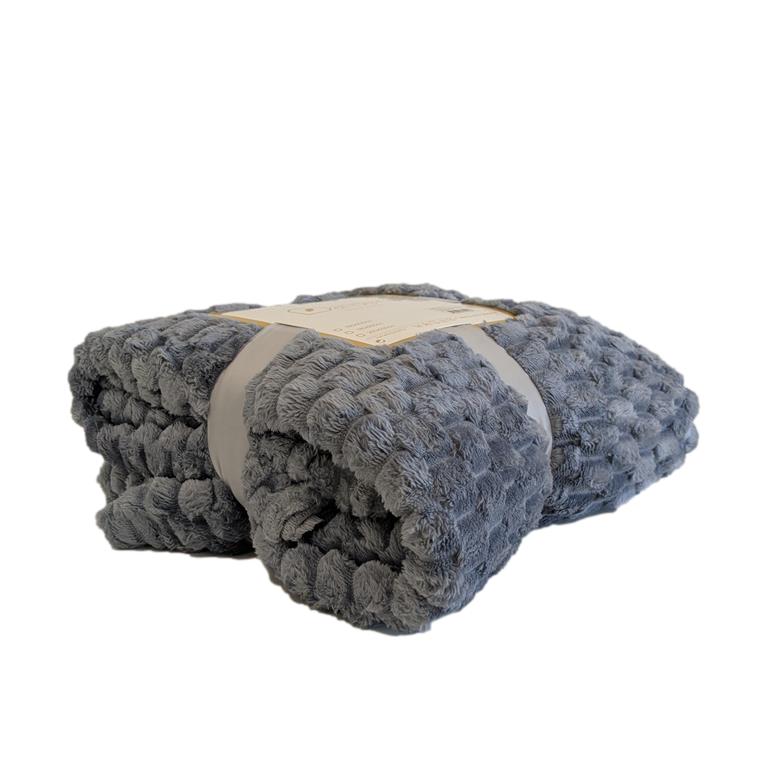 MANTA CINZA 150x200CM