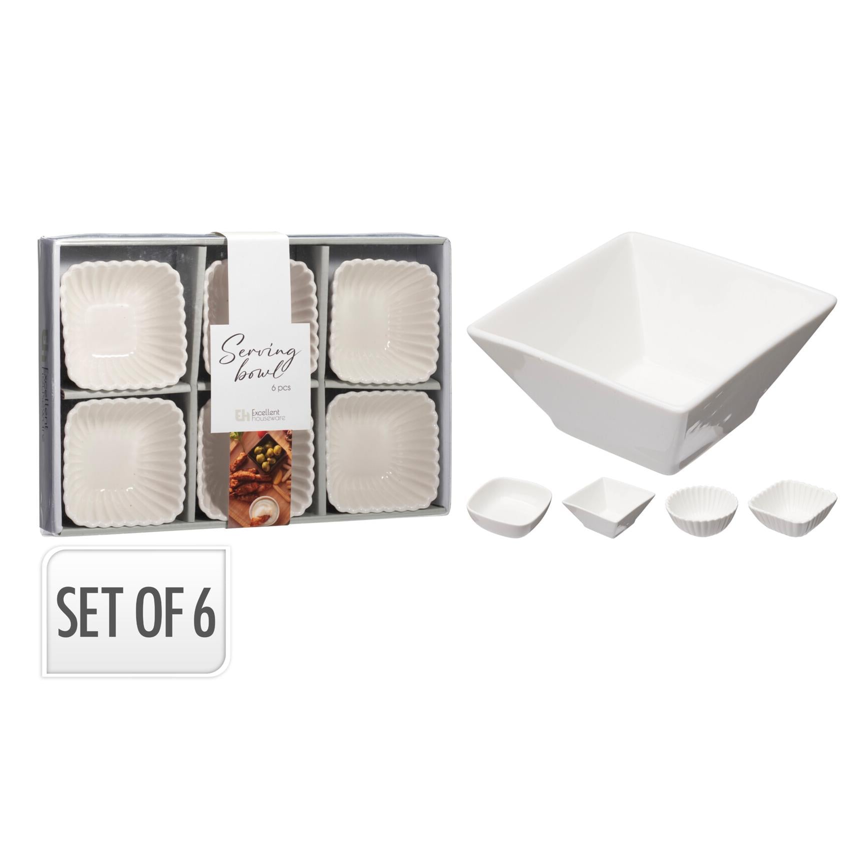 CONJ. 6 TAÇAS BRANCAS