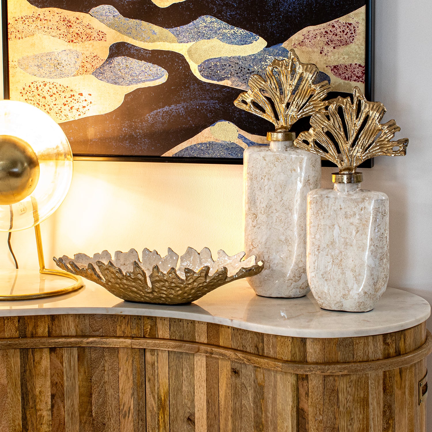 POTE DOURADO 16X9X50CM