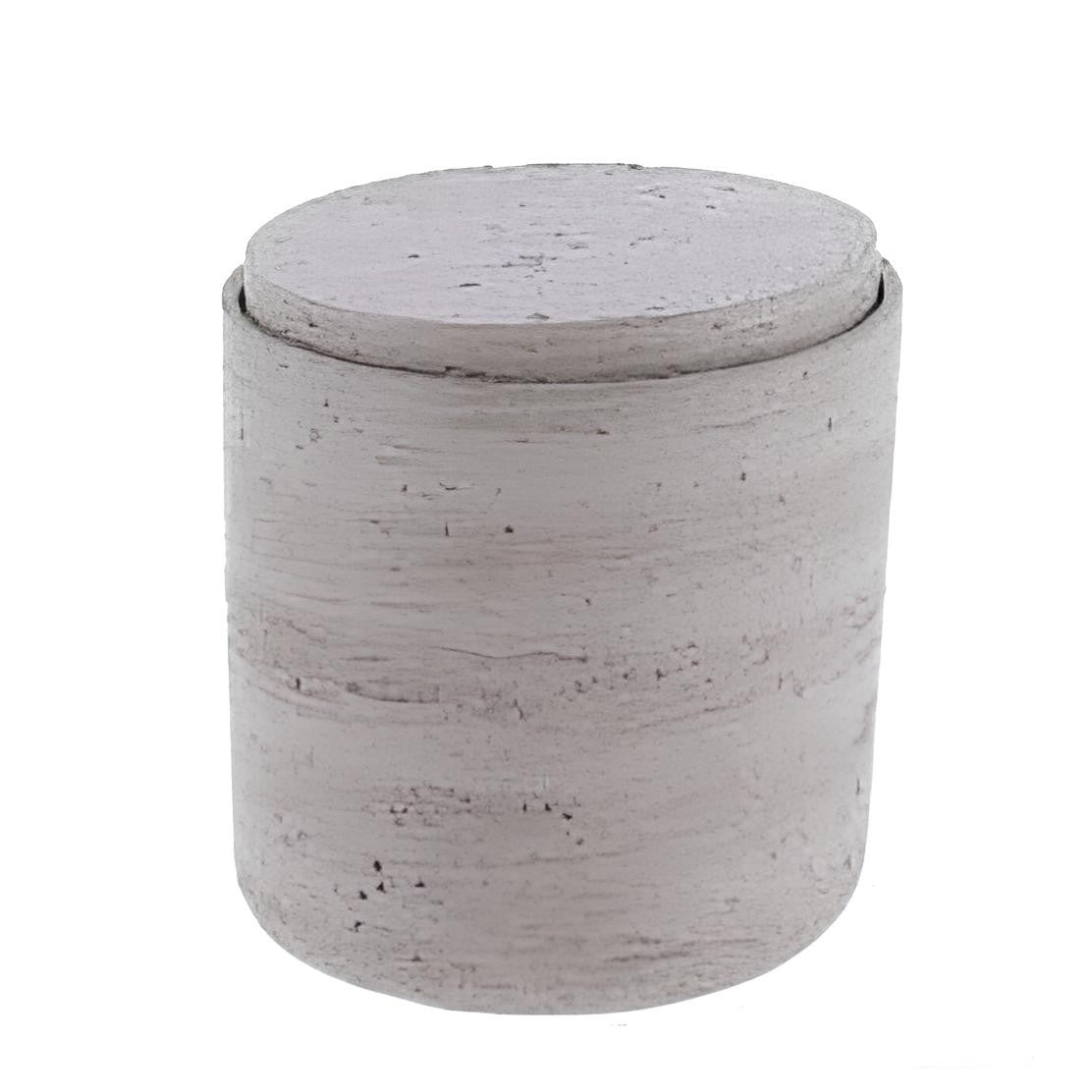 CAIXA P/ ALGODÃO EFEITO BETÃO CINZA