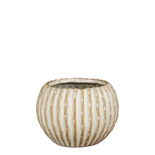 VASO BEGE/CASTANHO 12,5X9,5Cm