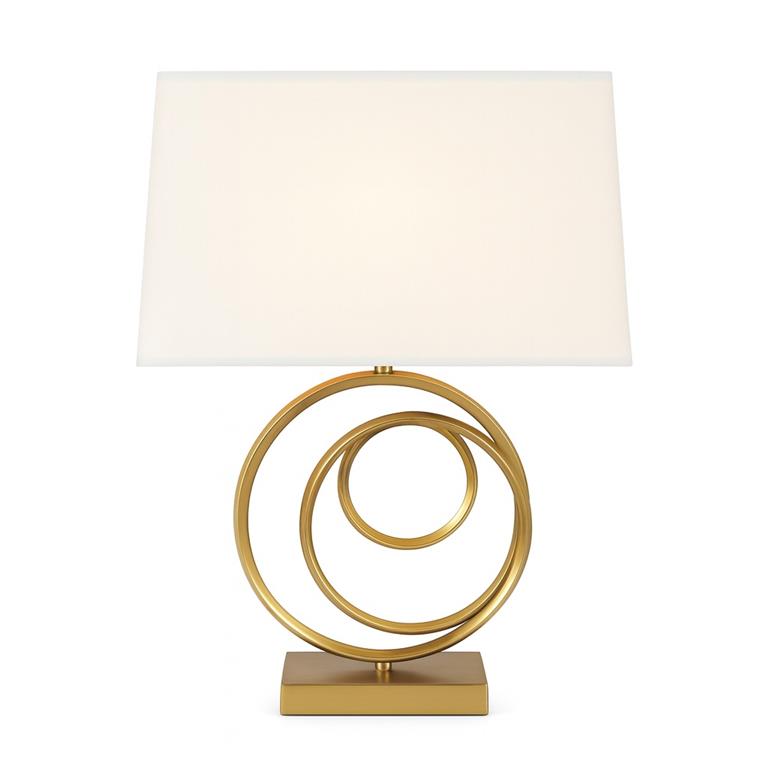 CANDEEIRO DOURADO/BRANCO 52Cm