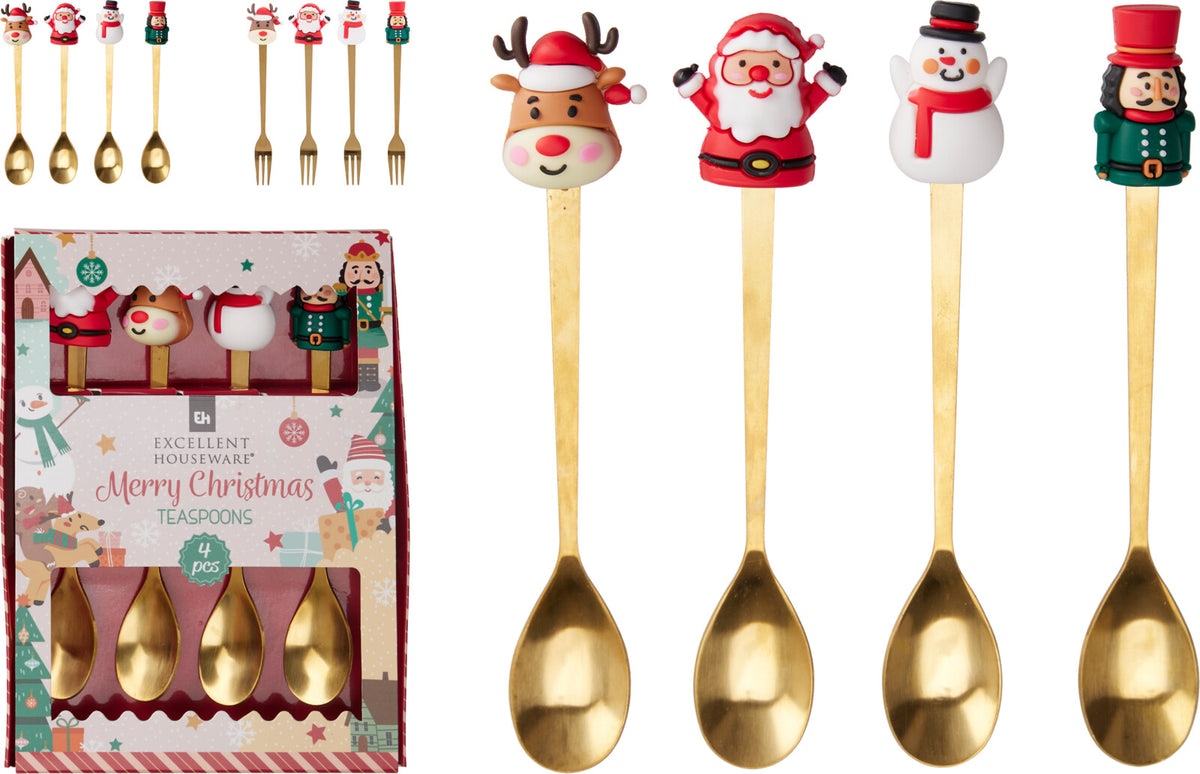 PACK 4 TALHERES NATAL