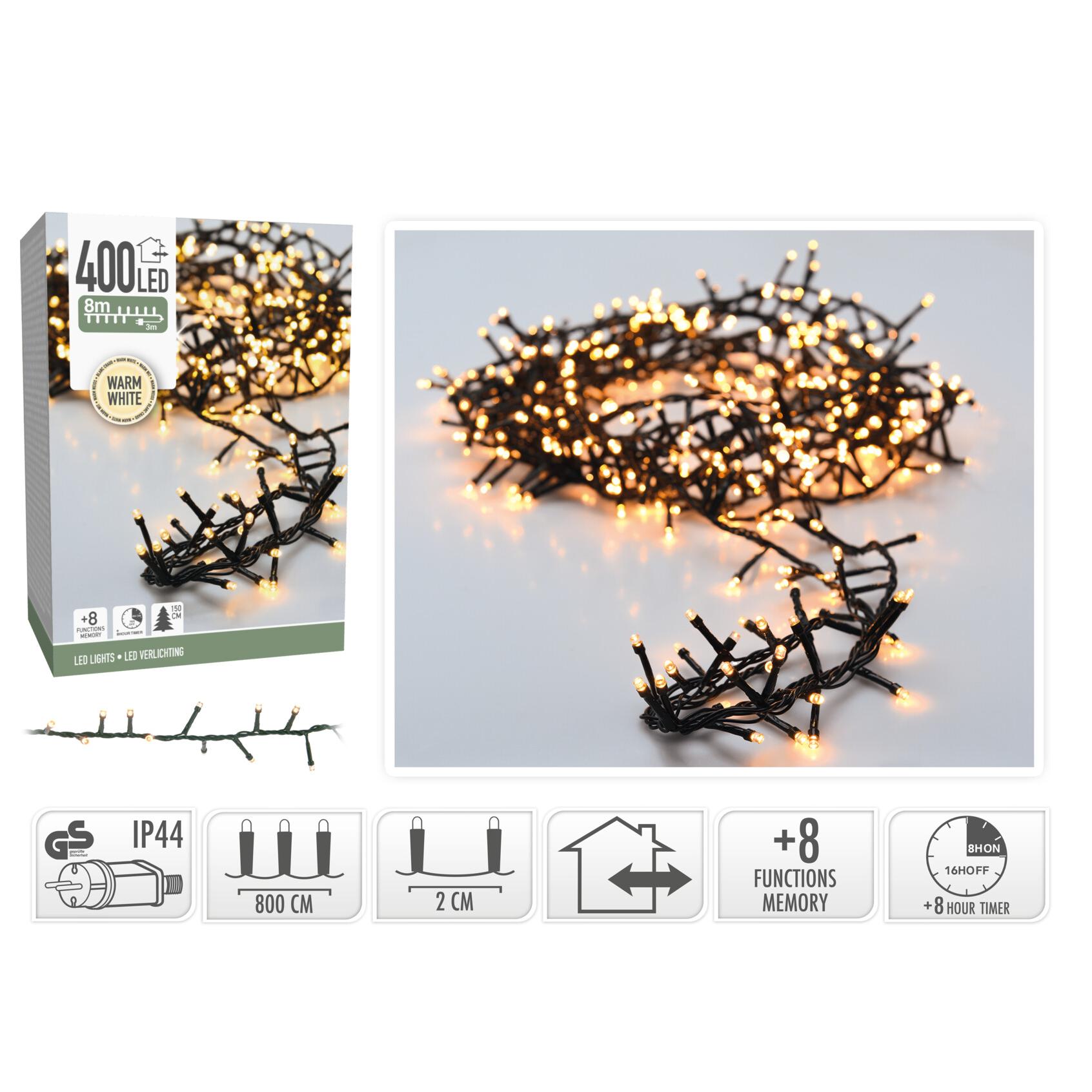 LUZES NATAL 400 LEDs 8MT