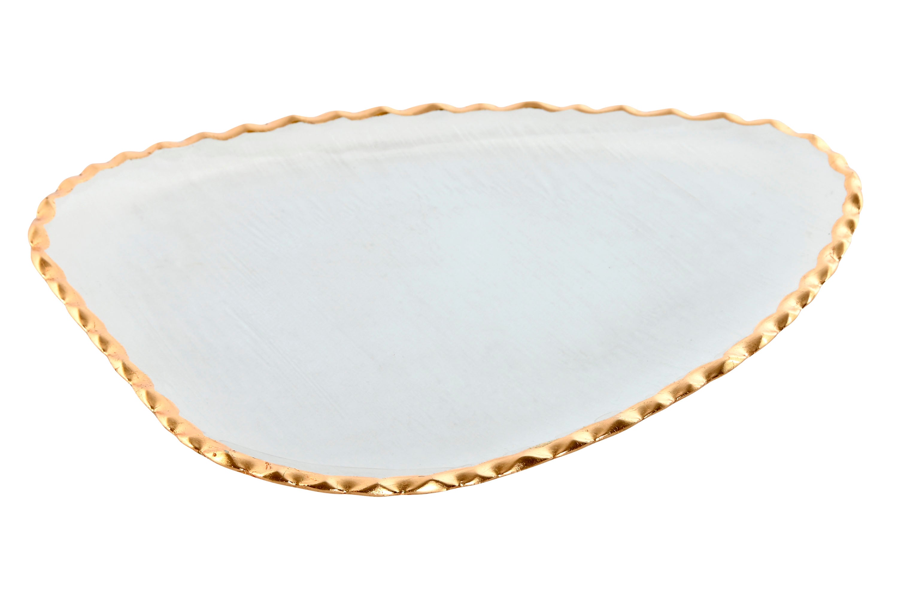 CENTRO VIDRO/DOURADO 29X23CM