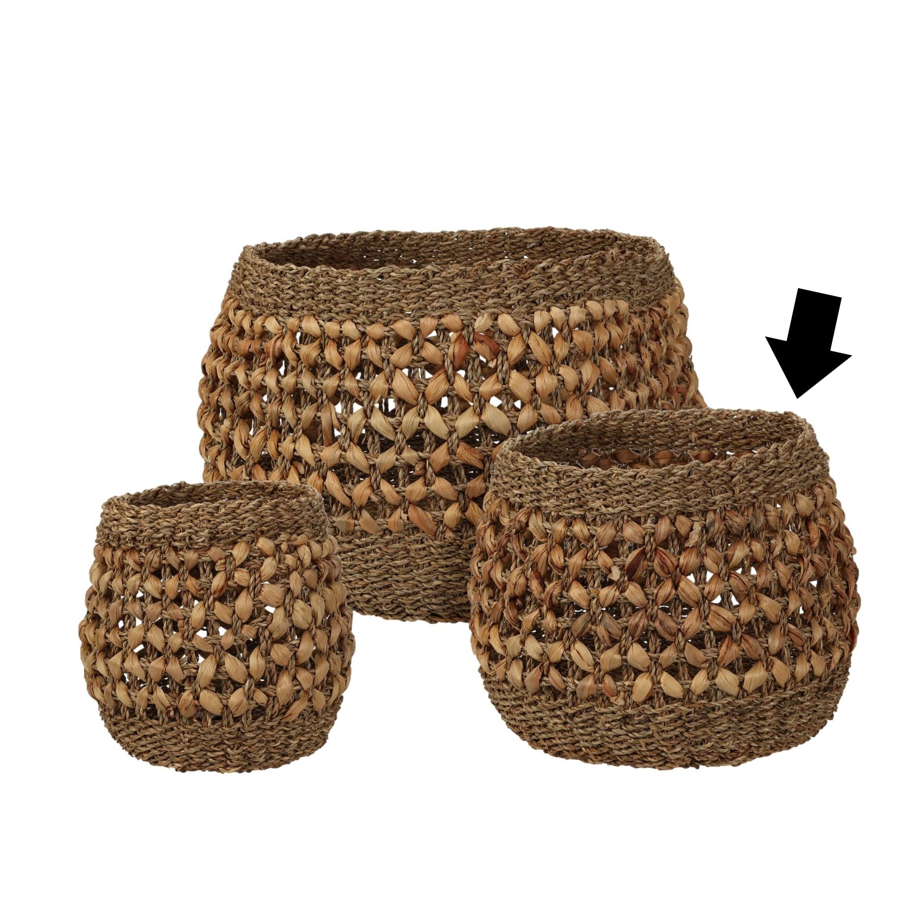 CESTO NATURAL 25X25X28 CM