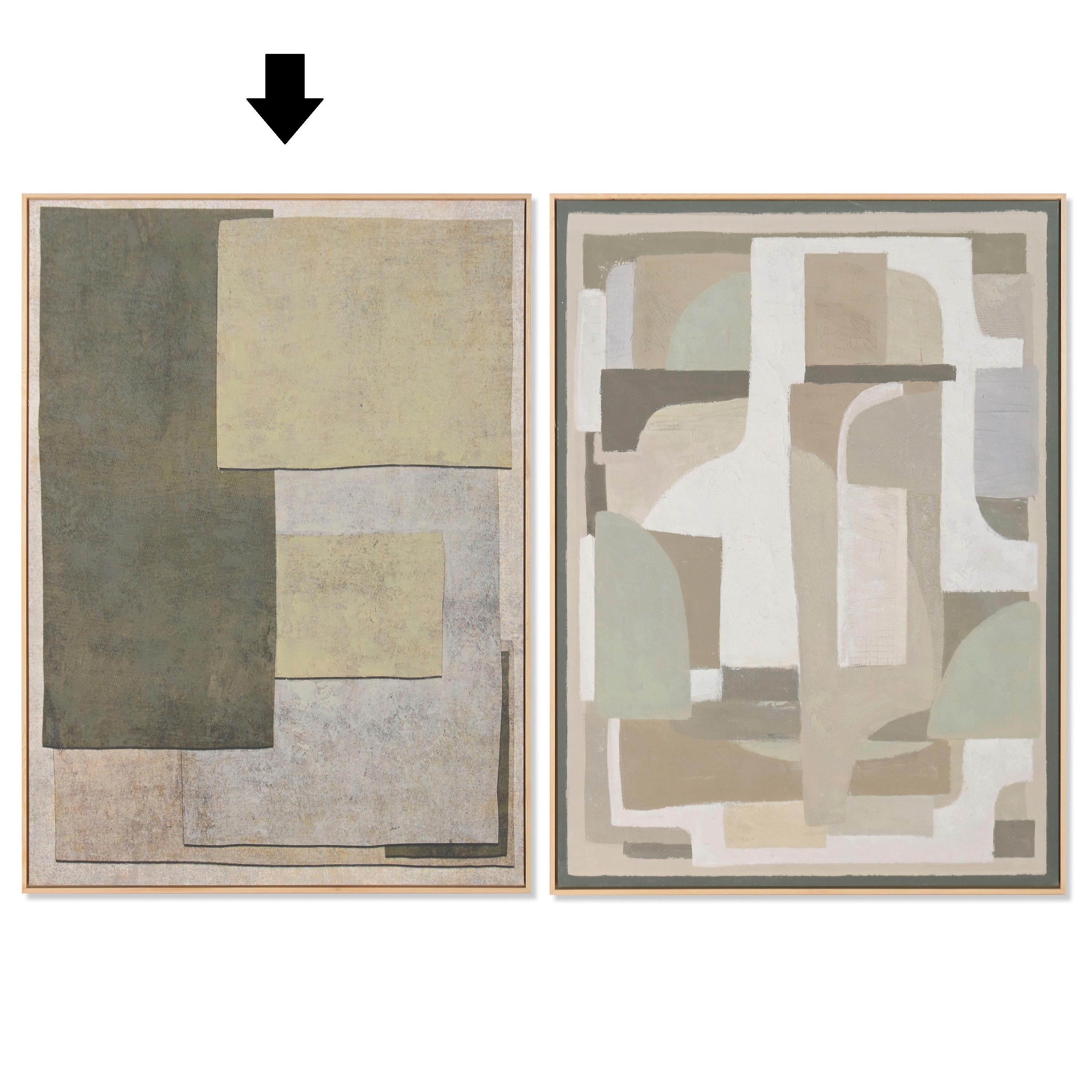 QUADRO ABSTRATO VERDE 103X143Cm