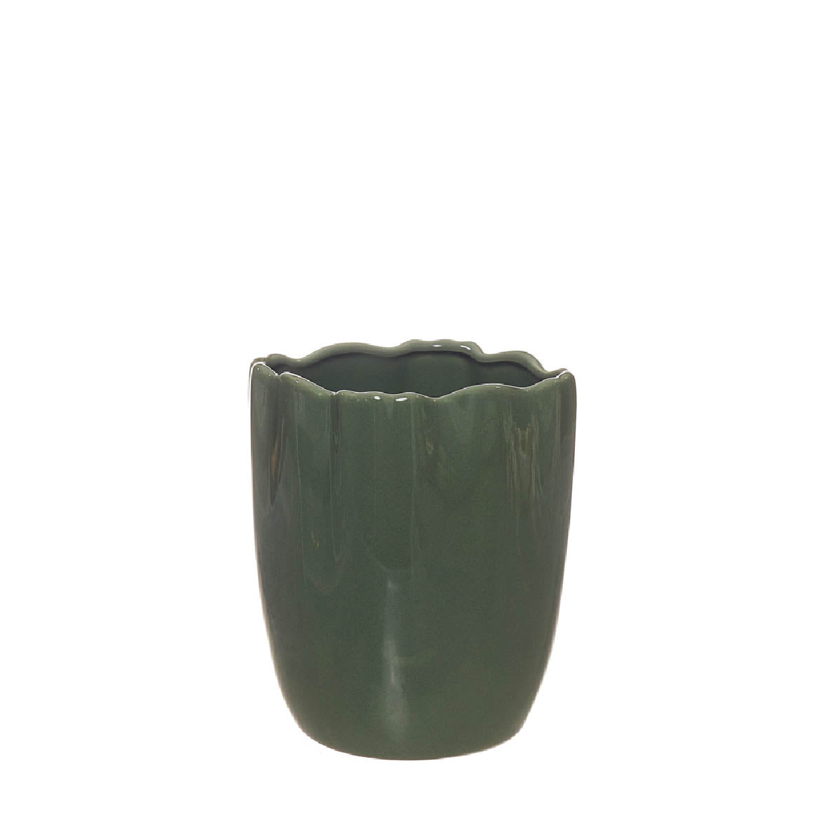 POTE UTENSÍLIOS VERDE 10X10X14CM