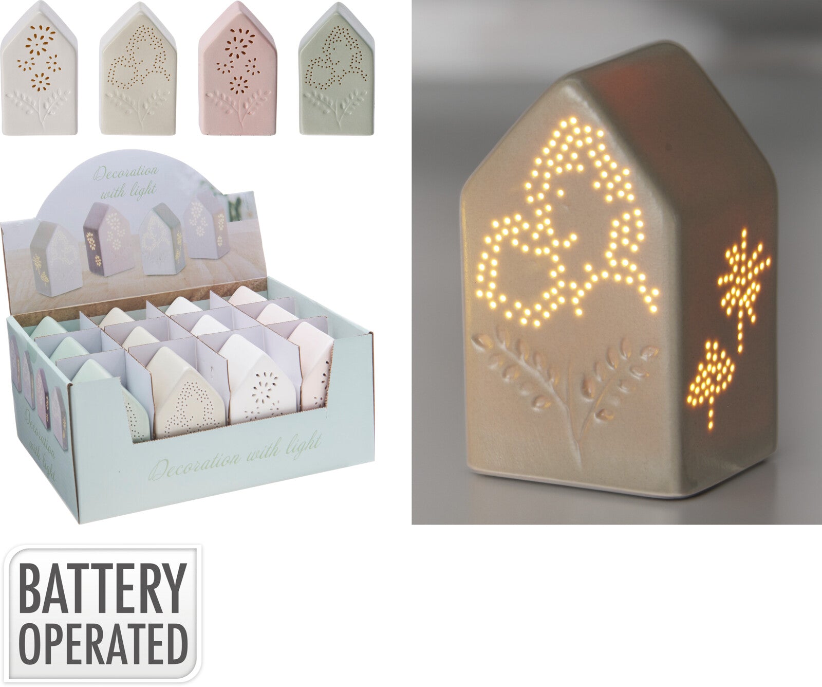 CASA C/ LED 6X5X10Cm