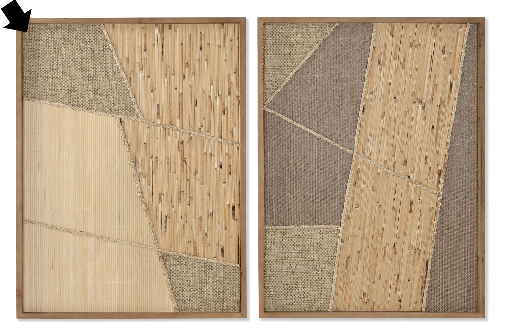 QUADRO LINHO/BAMBU 60X80CM