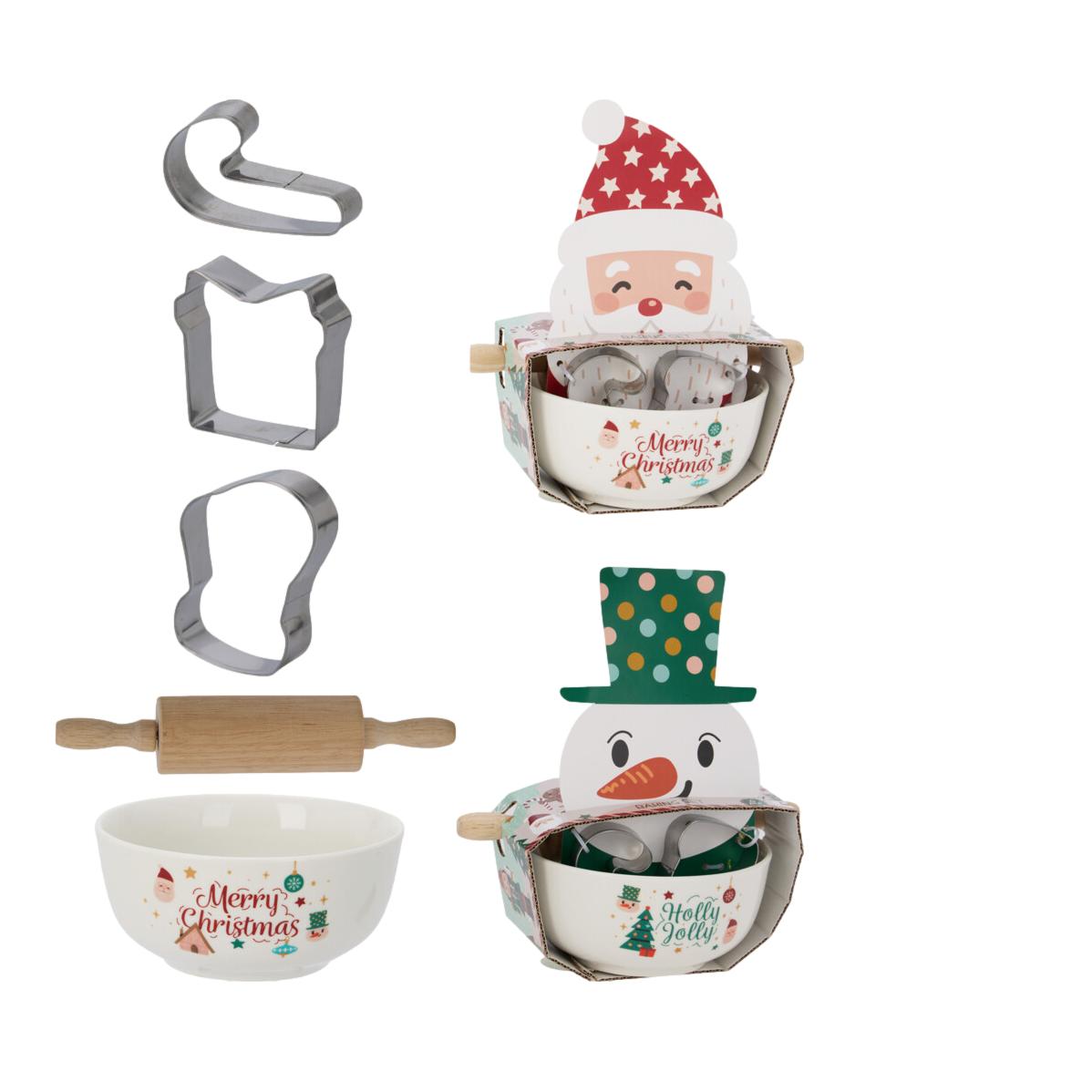 TAÇA, FORMAS E ROLO MASSA NATAL