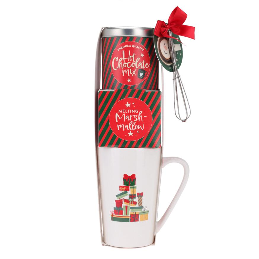 COLOCAR. TAZA DE REGALO + GALLETAS + CHOCOLATE CALIENTE