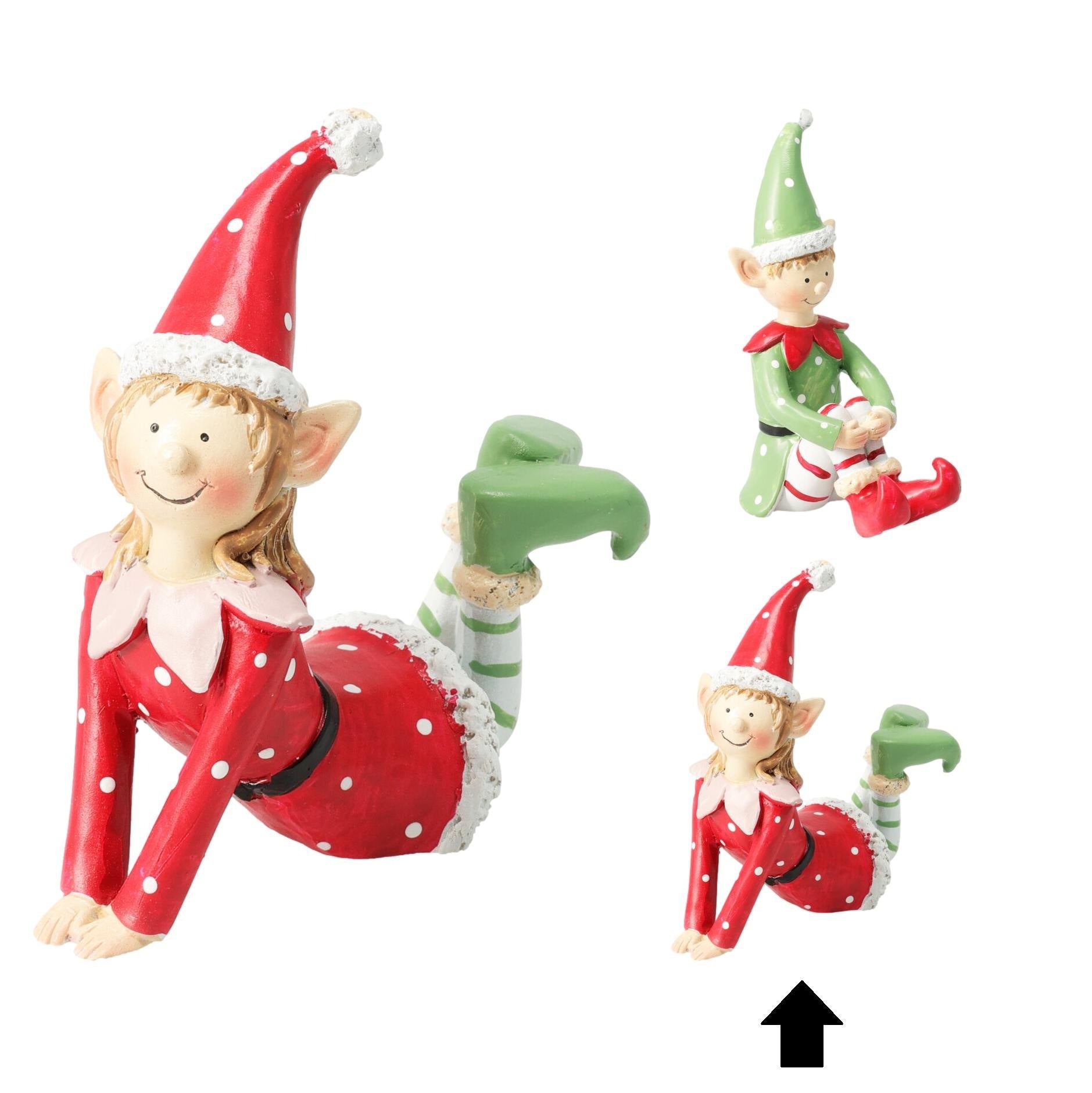 ELFO MENINA 12X5X12Cm