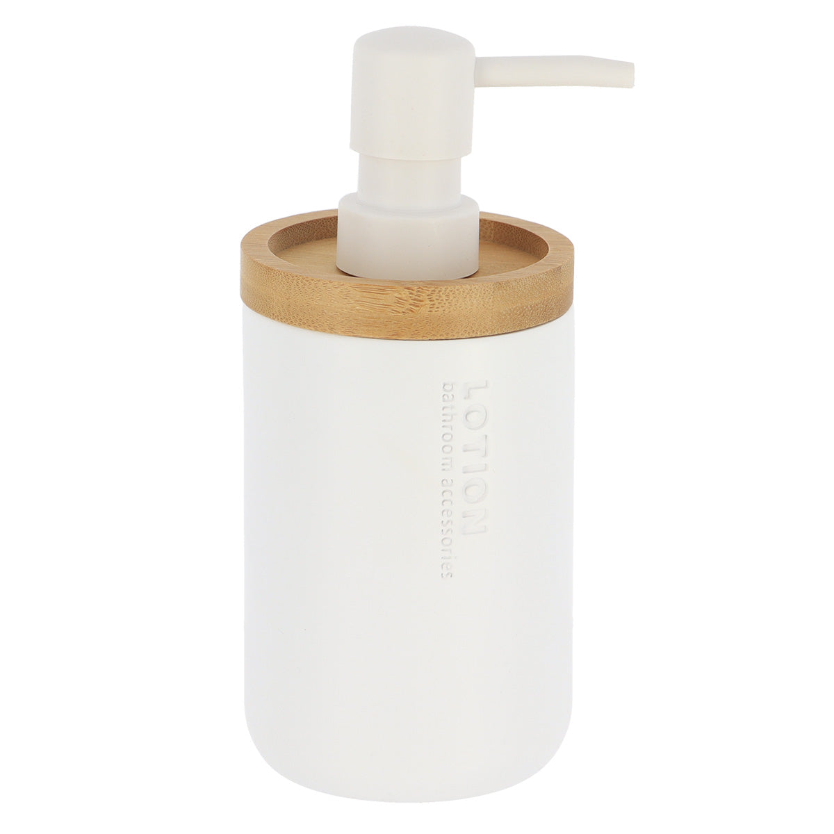 DISPENSADOR BRANCO/BAMBU 280ML 7,5X17CM