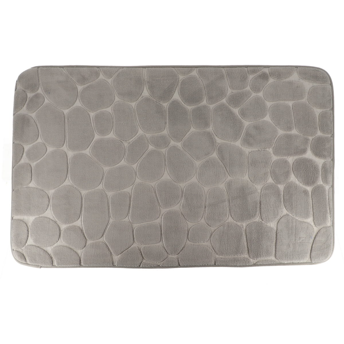 TAPETE MICROFIBRA CINZA CLARO 50X80CM