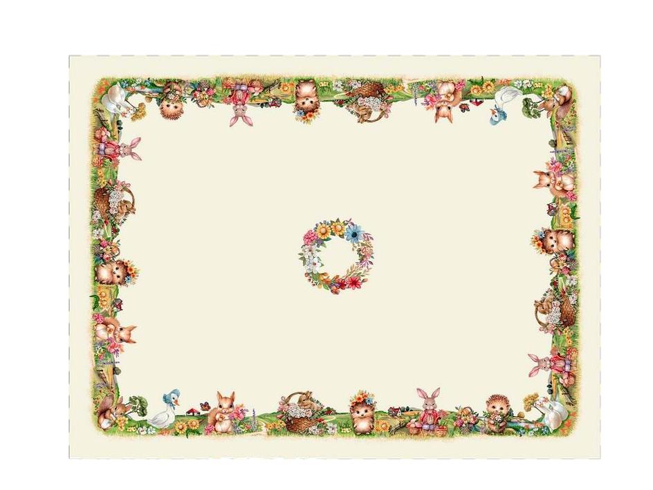 TOALHA COELHO/CESTOS 160X250CM