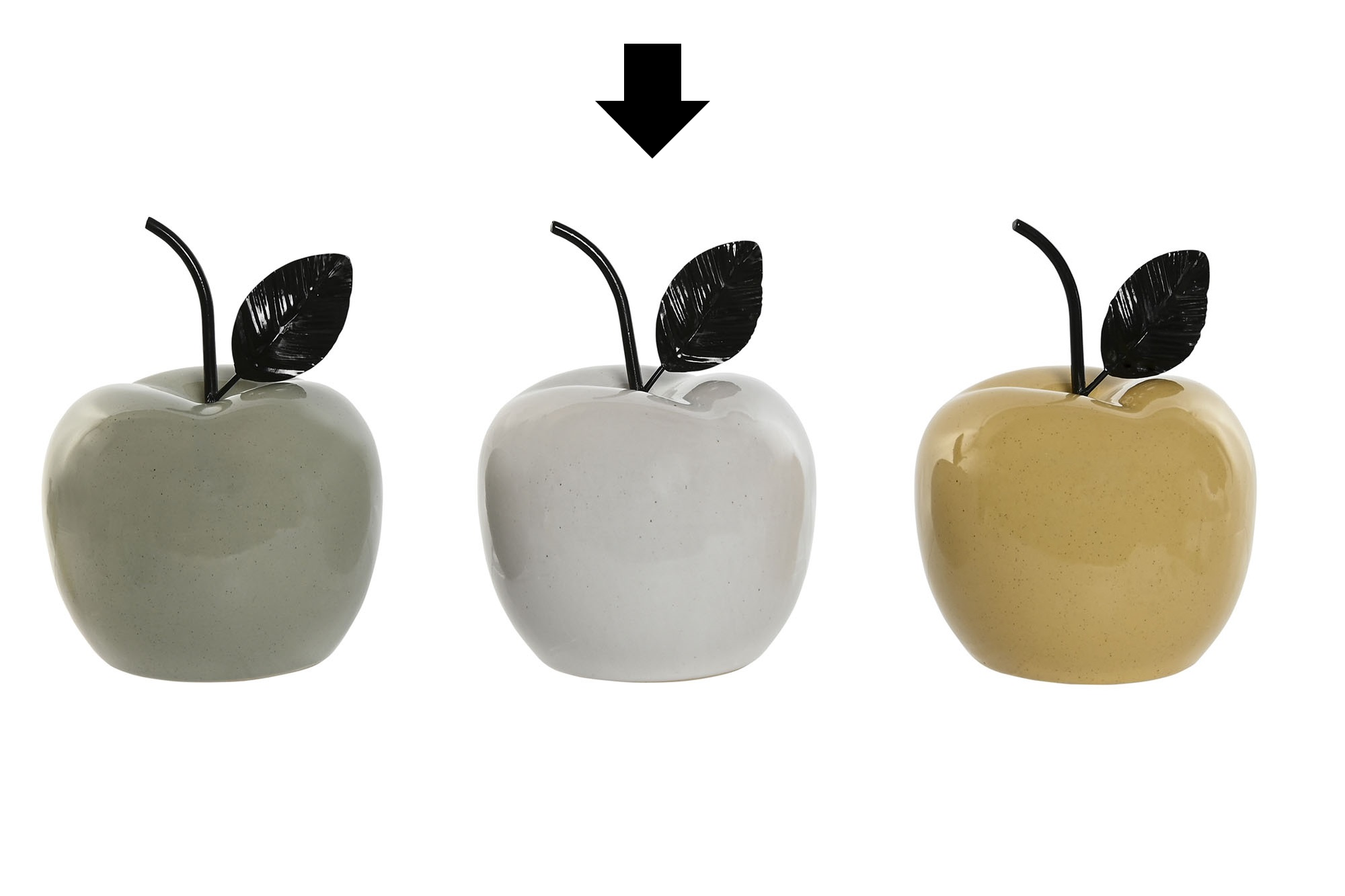 MAÇÃ PÉROLA 12X12X15,5CM