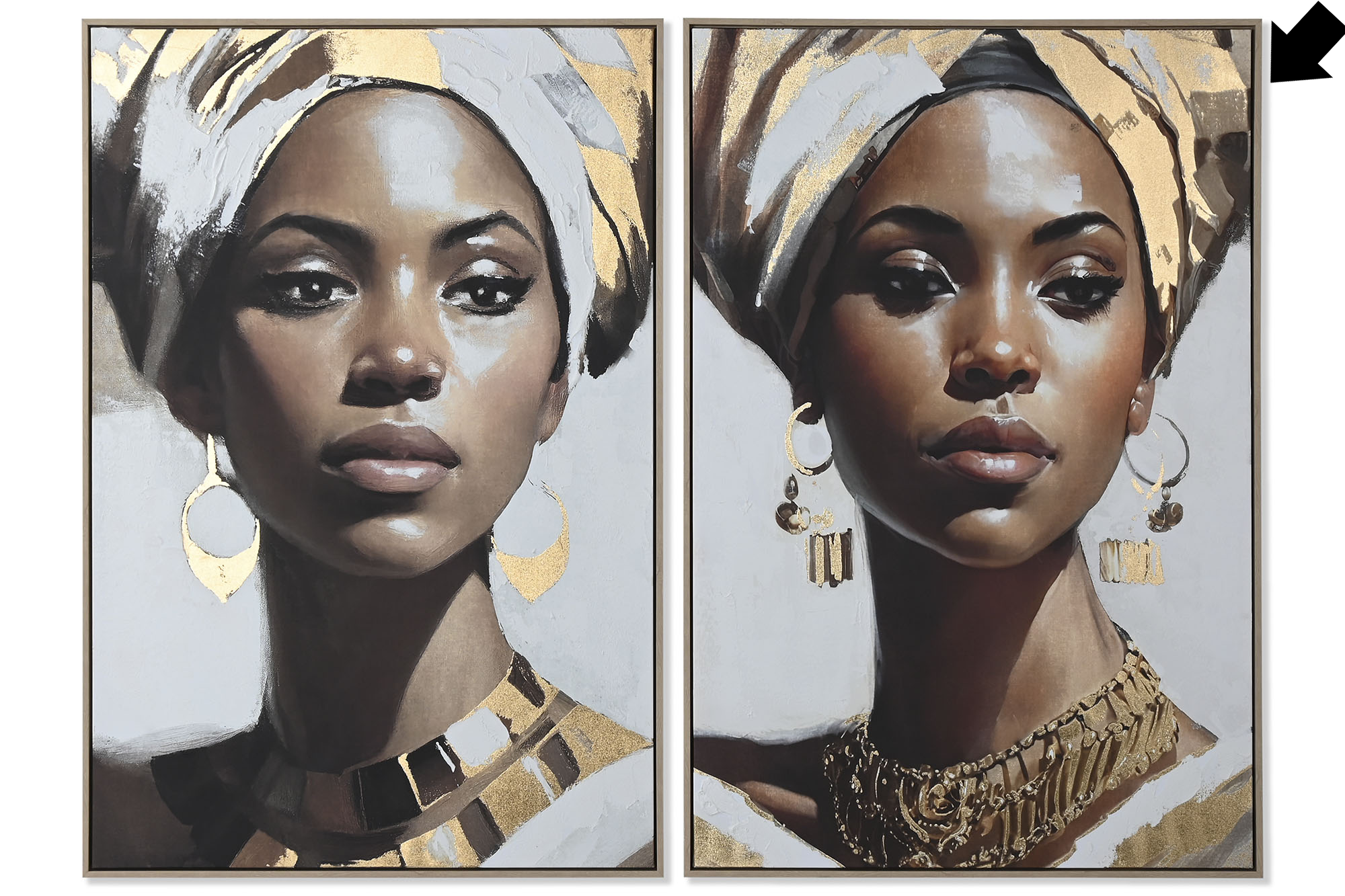 CUADRO AFRICANA 80X120CM
