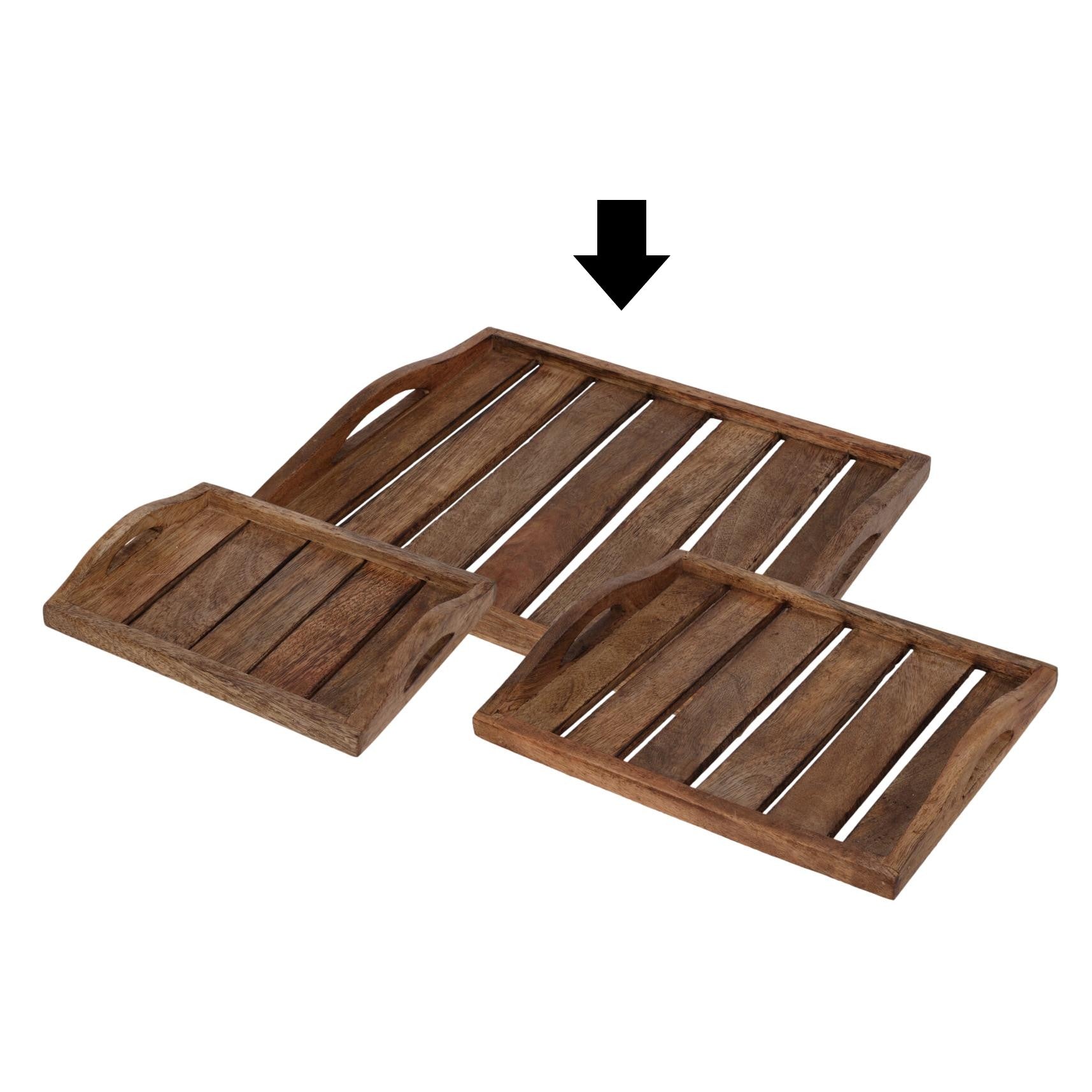 BANDEJA MADEIRA 30X25X2 CM