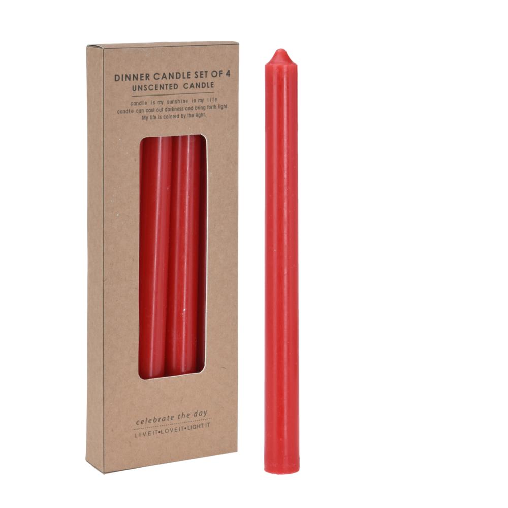 CONJ. 4 VELAS VERMELHAS