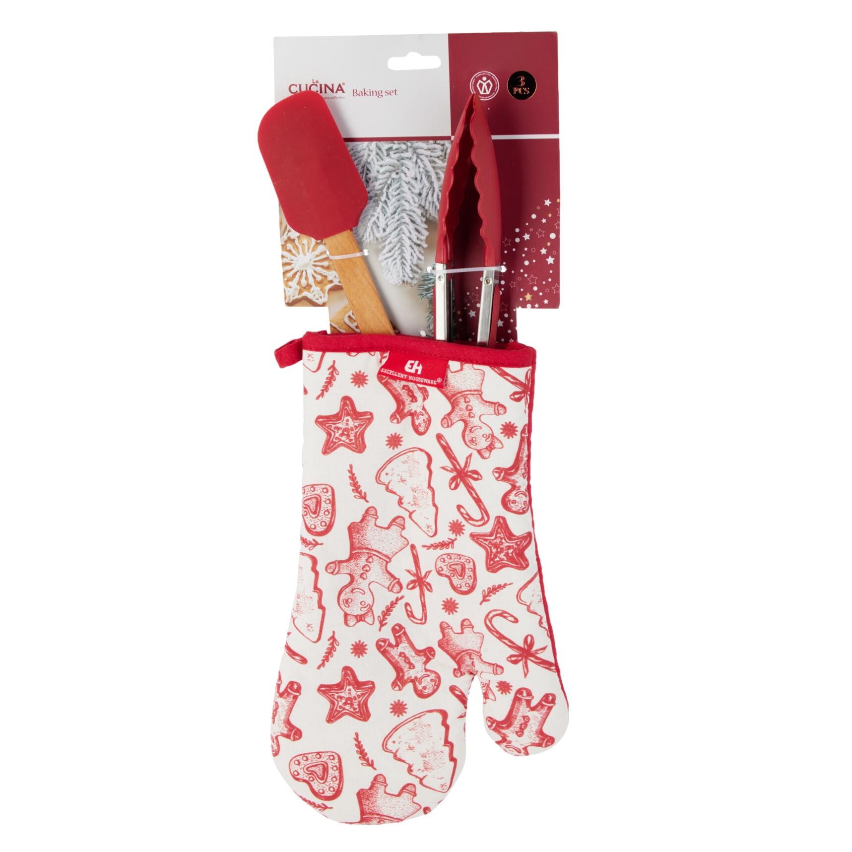 LUVA + UTENSÍLIOS COZINHA NATAL