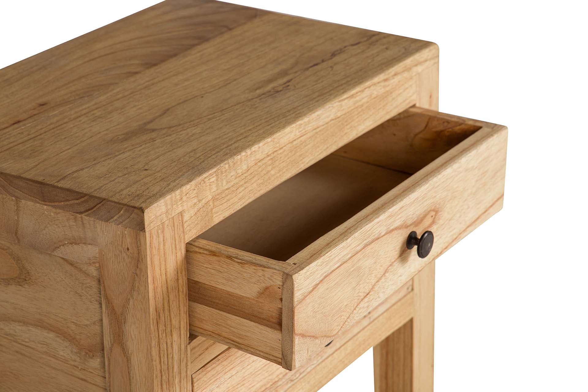 MESA APOIO MADEIRA MINDI 45X30X66Cm