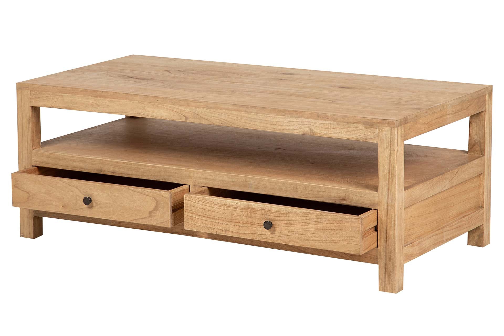 MESA CENTRO MADEIRA MINDI 120X60X45Cm