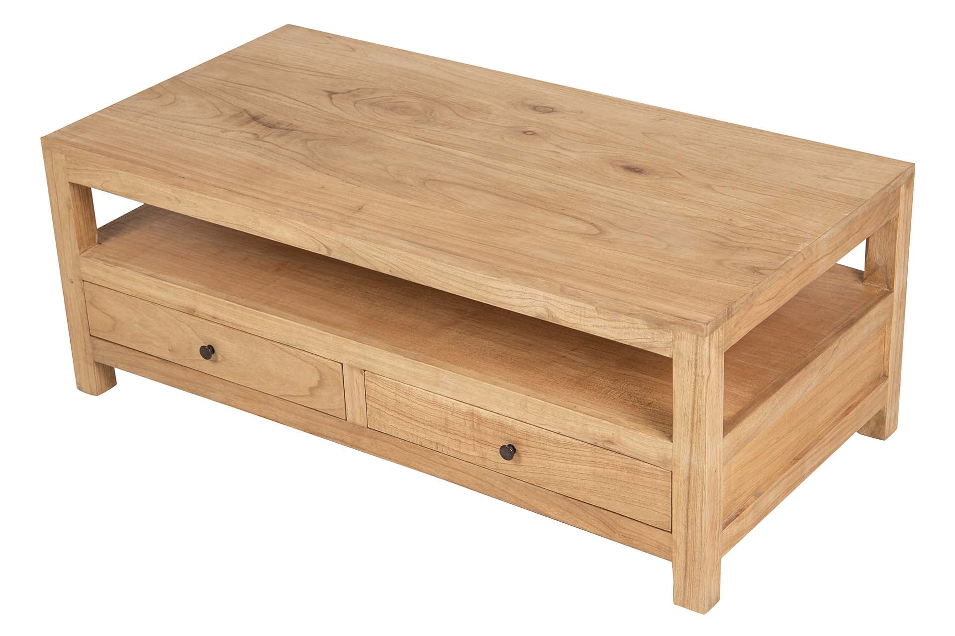 MESA CENTRO MADEIRA MINDI 120X60X45Cm