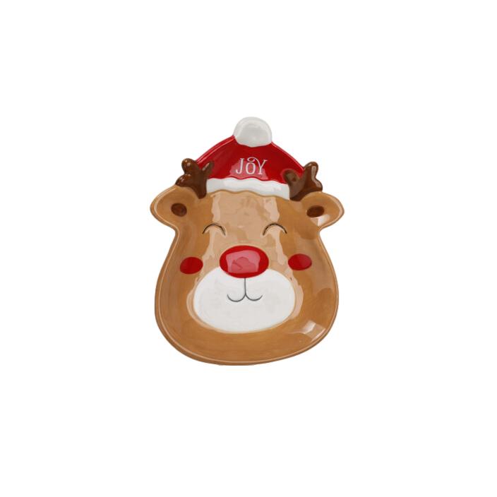 PLATO NAVIDAD RENO 20X15CM