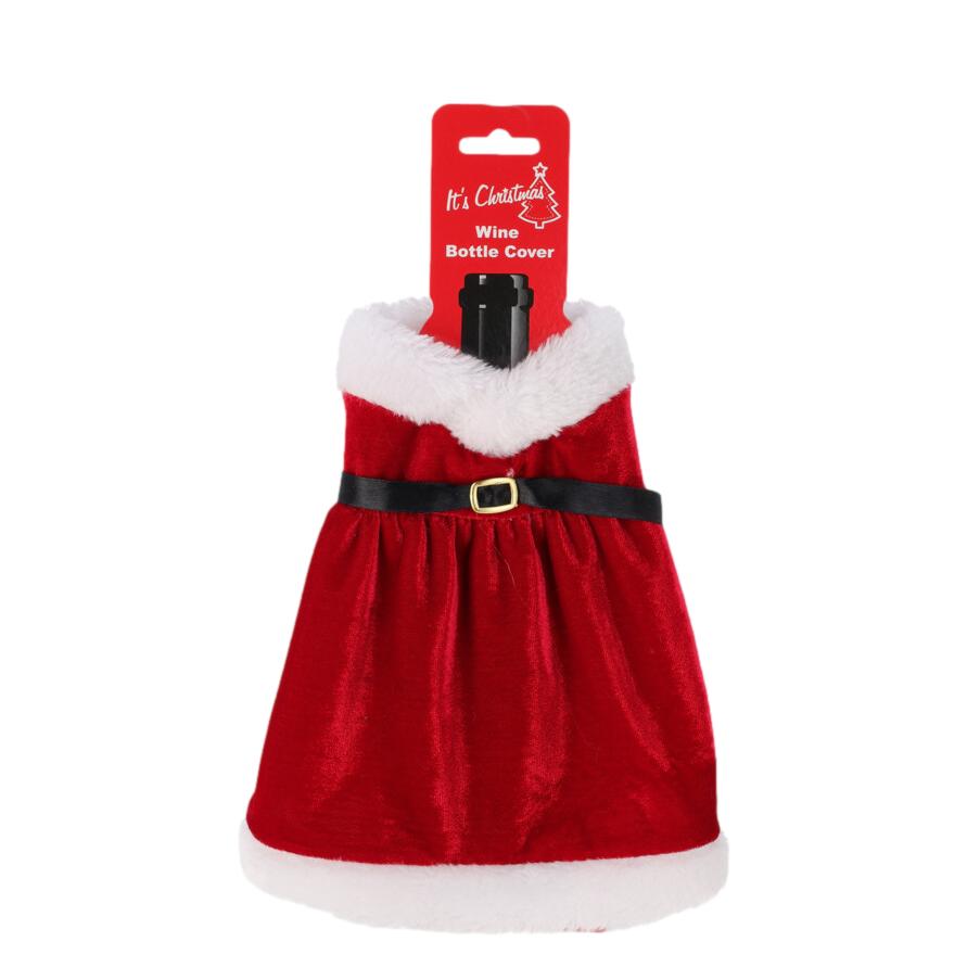 VESTIDO NATAL P/ GARRAFA