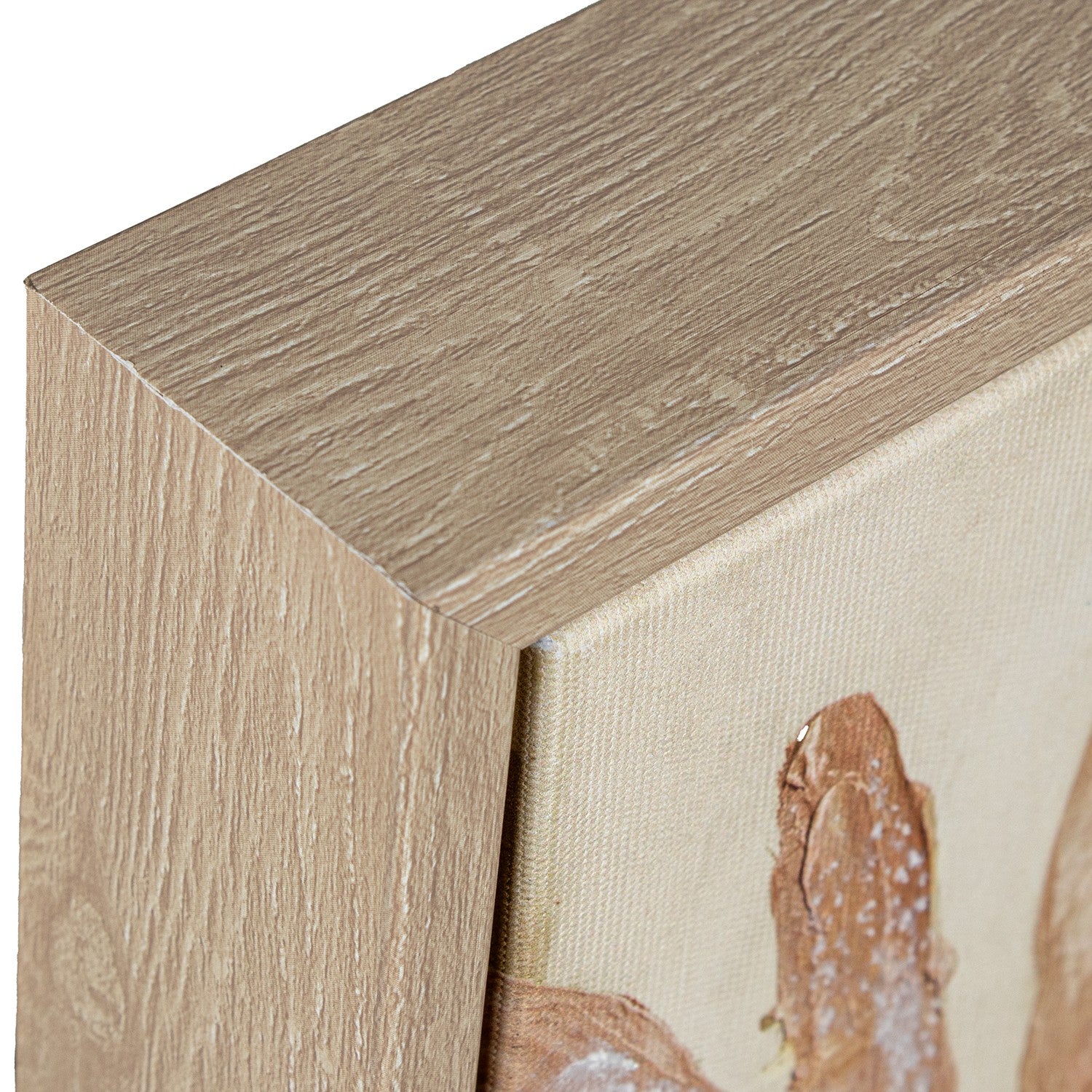 QUADRO FOLHAGEM BEGE/DOURADO 60X90Cm