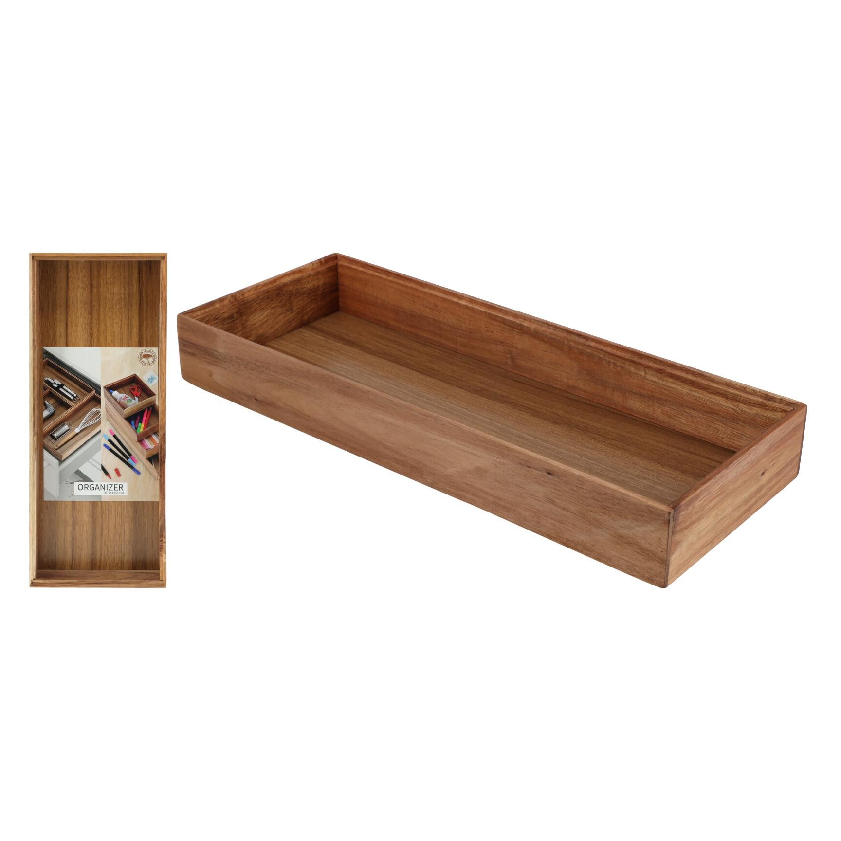 BANDEJA MADEIRA ACÁCIA 38x15x5CM