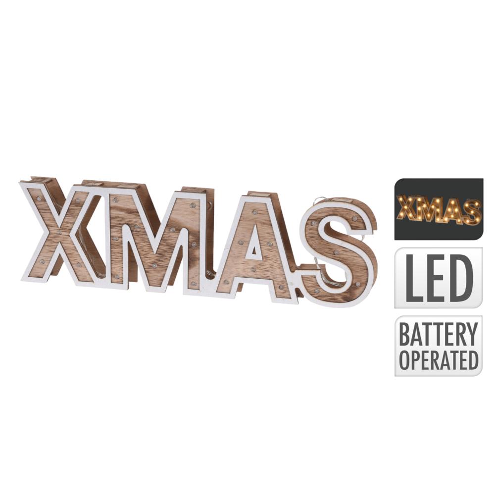 NAVIDAD CON LED 38CM