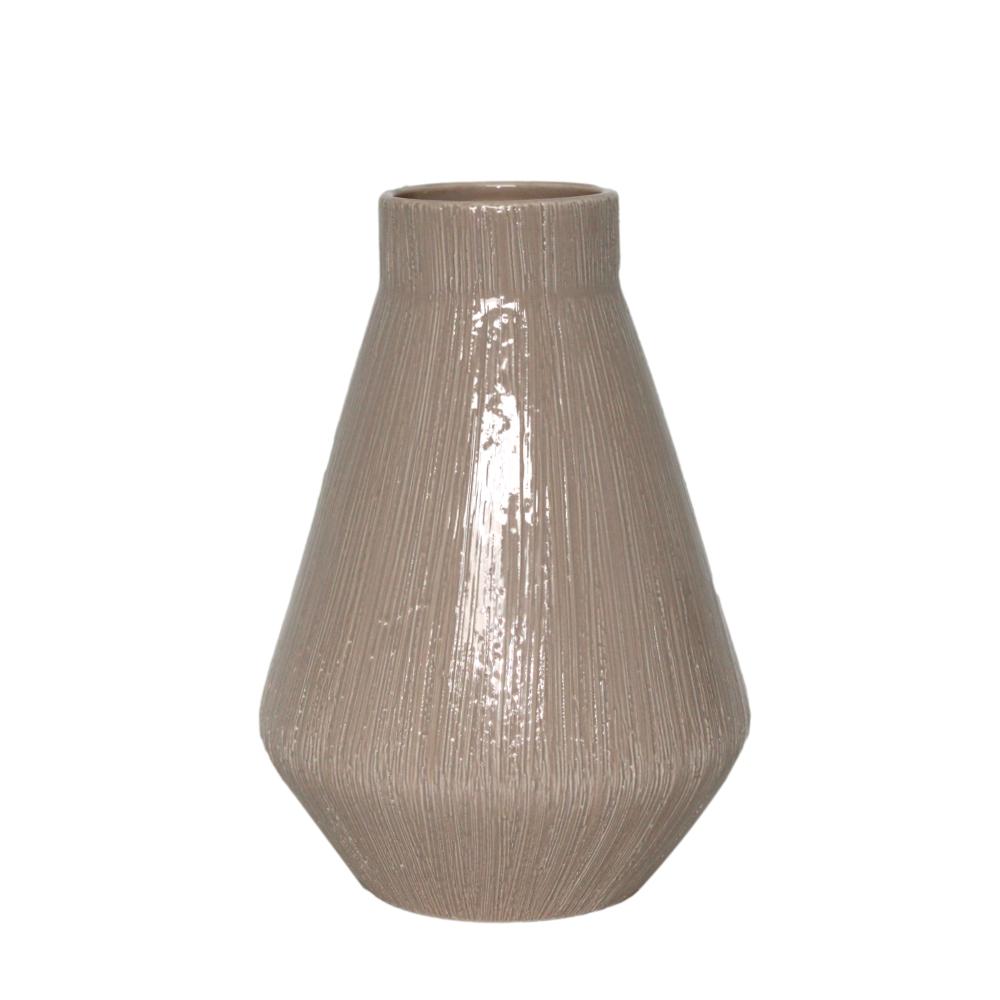 JARRÓN BEIGE 18X26CM