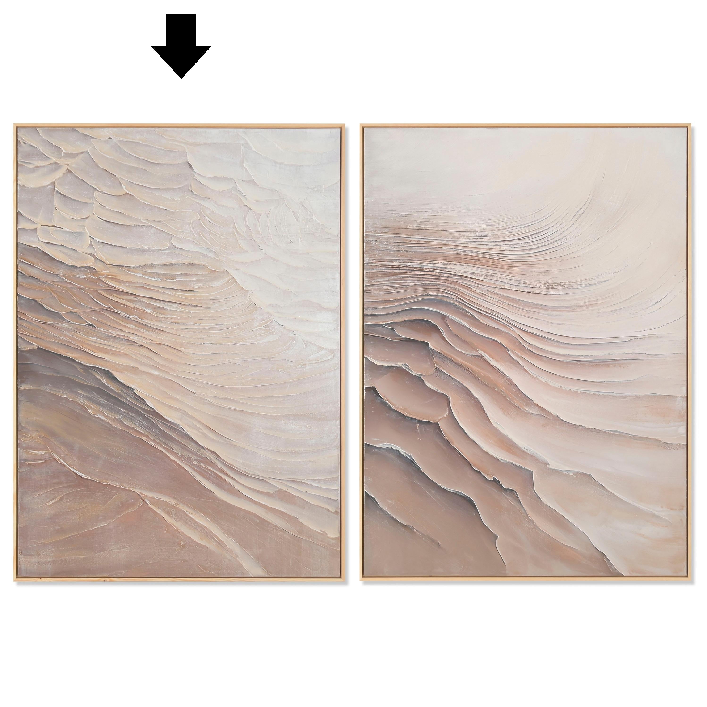QUADRO ABSTRATO CASTANHO 103X143Cm