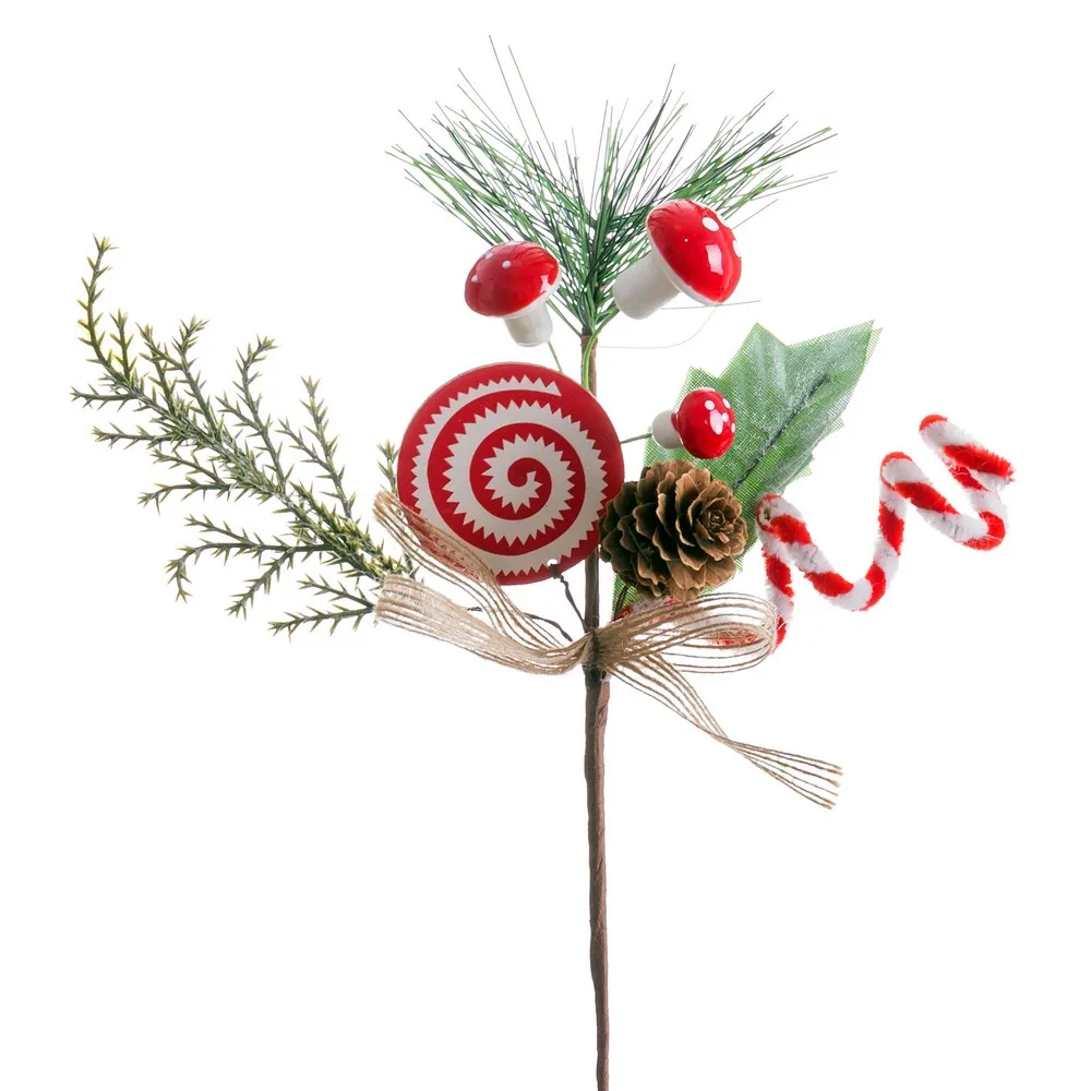 HASTE COGUMELOS E PIRULITO 28Cm