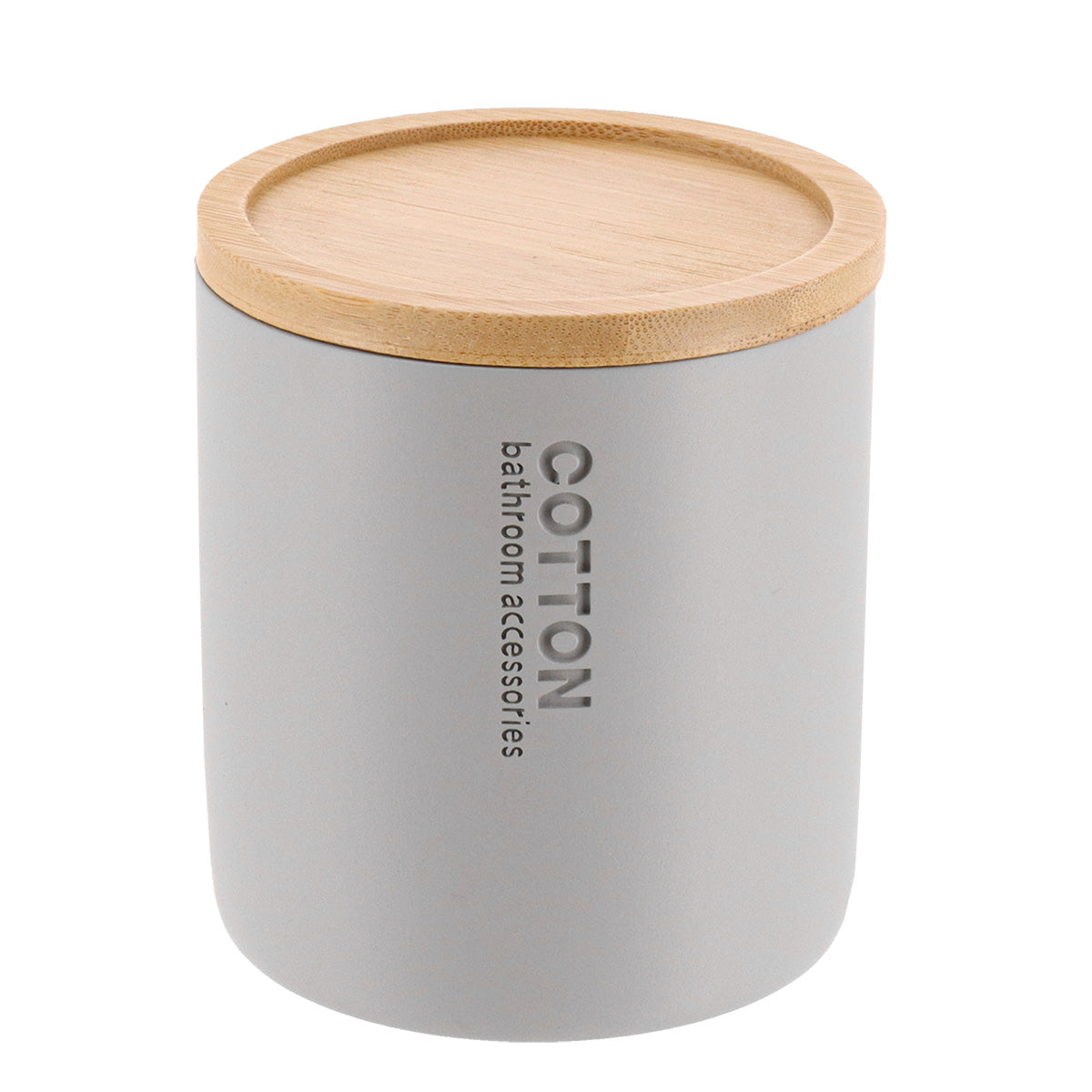 CAIXA P/ ALGODÃO CINZA CLARO/BAMBU 9,5X11CM