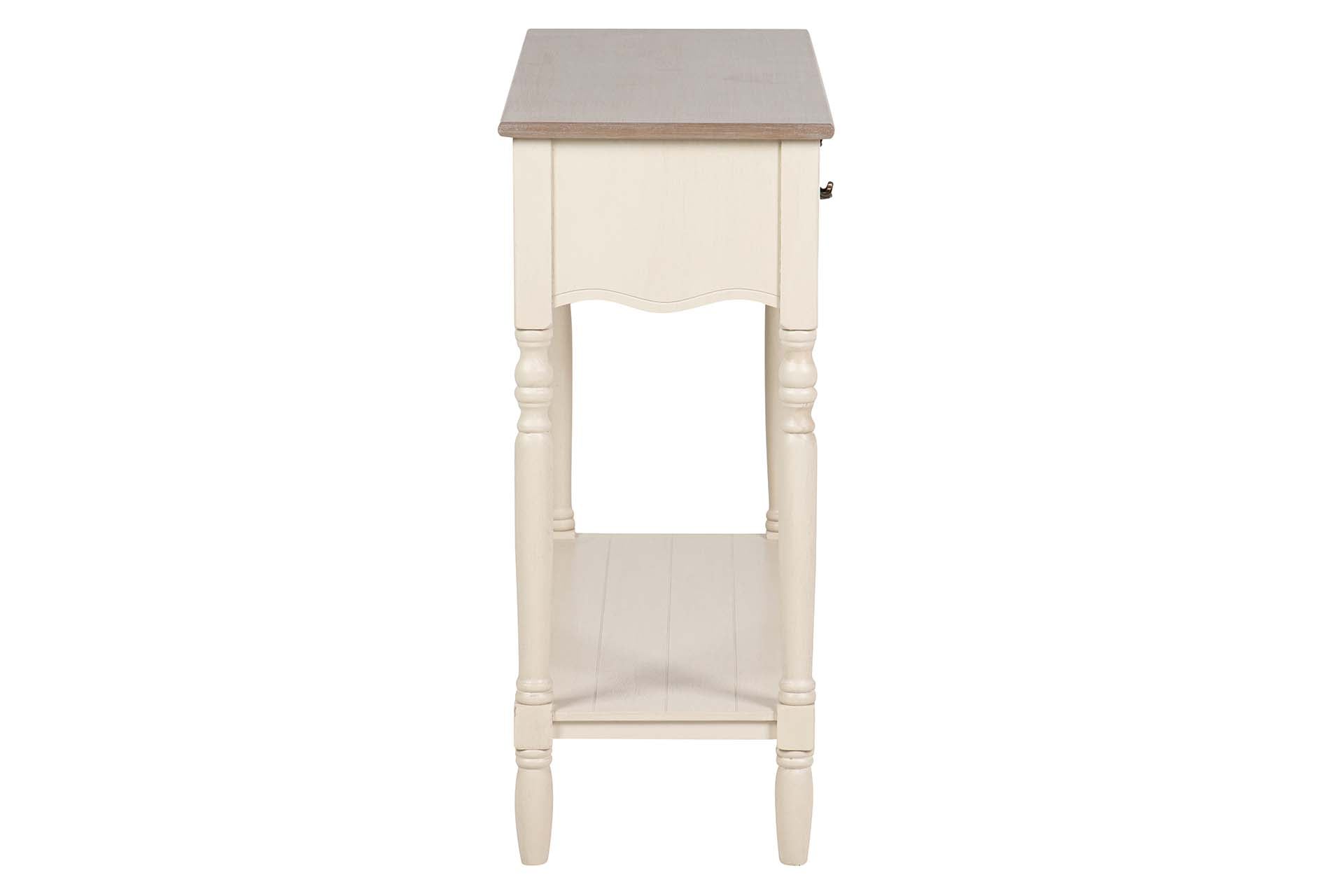 CONSOLA BEGE/MADEIRA 90X35X75Cm