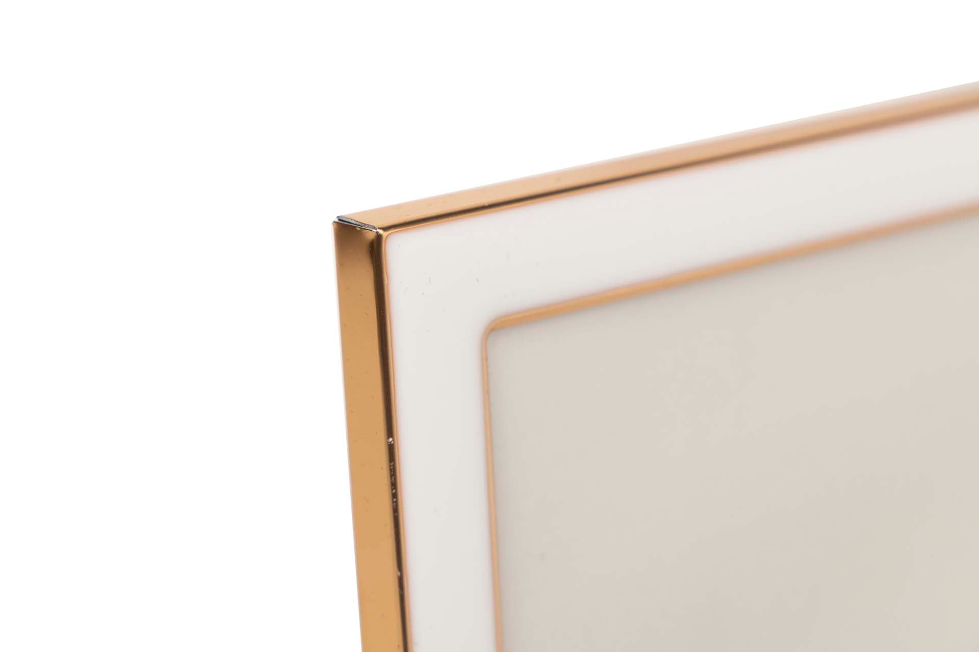 MOLDURA BRANCA/DOURADA 15X20CM