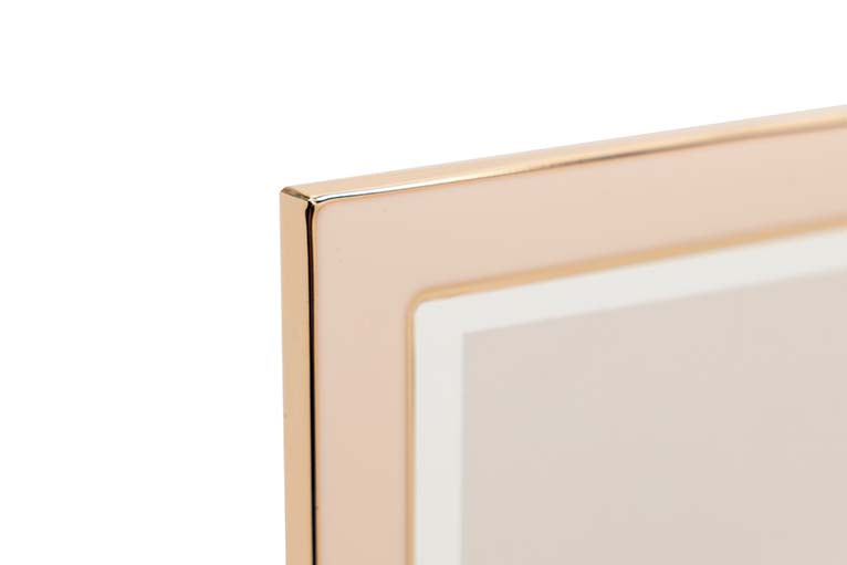 MOLDURA ROSA/DOURADA 13X18Cm