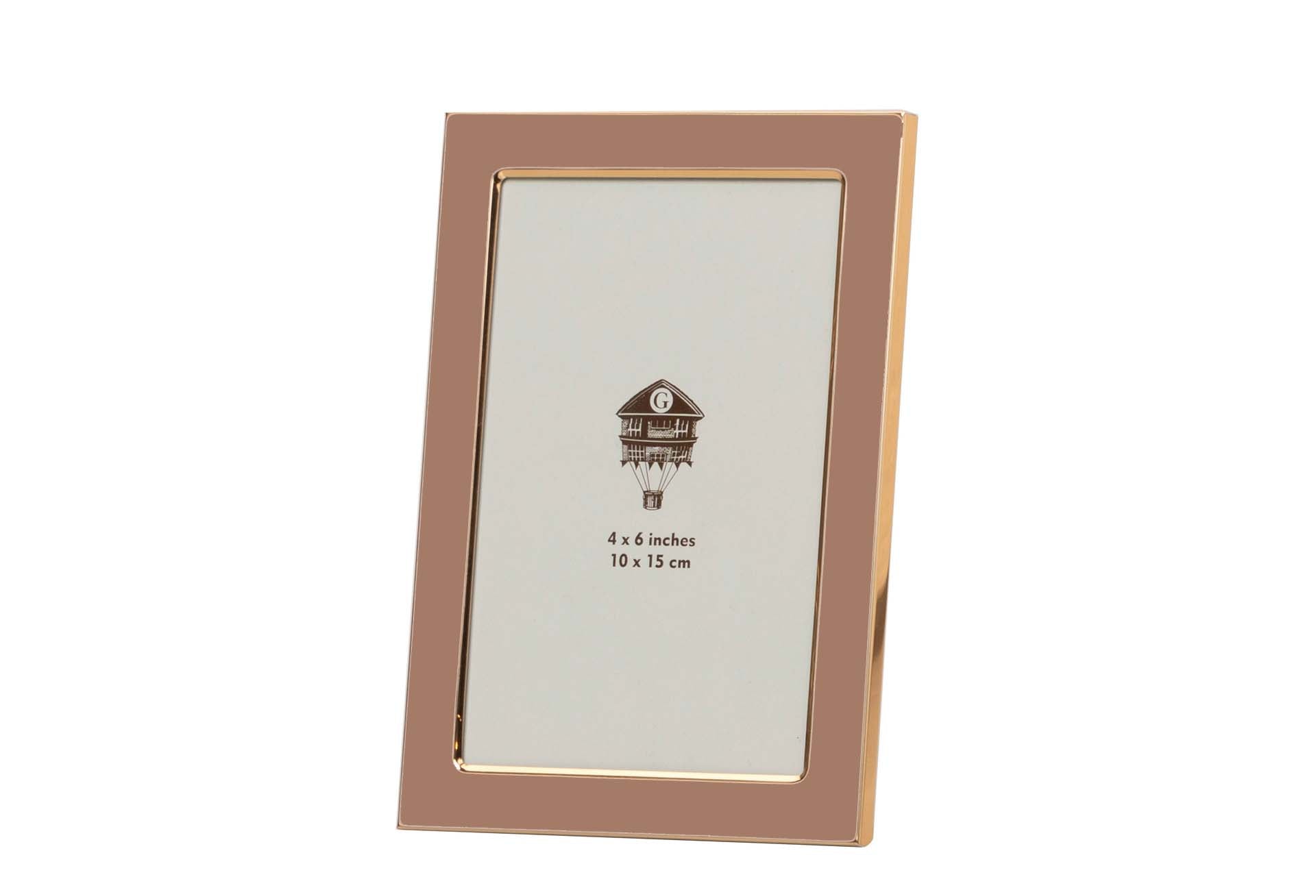 MOLDURA ROSA VELHO/DOURADO 10X15Cm